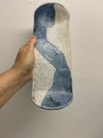 Vintage Keramik Servierplatte / Snackschale 1970 (31x12cm)