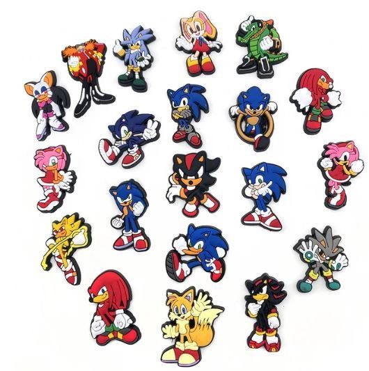 Tutte le decorazioni: Sonic: 20 shoecharms jibbitz – Nuovo e nell'imballaggio originale da Lutry venduto da kylab7