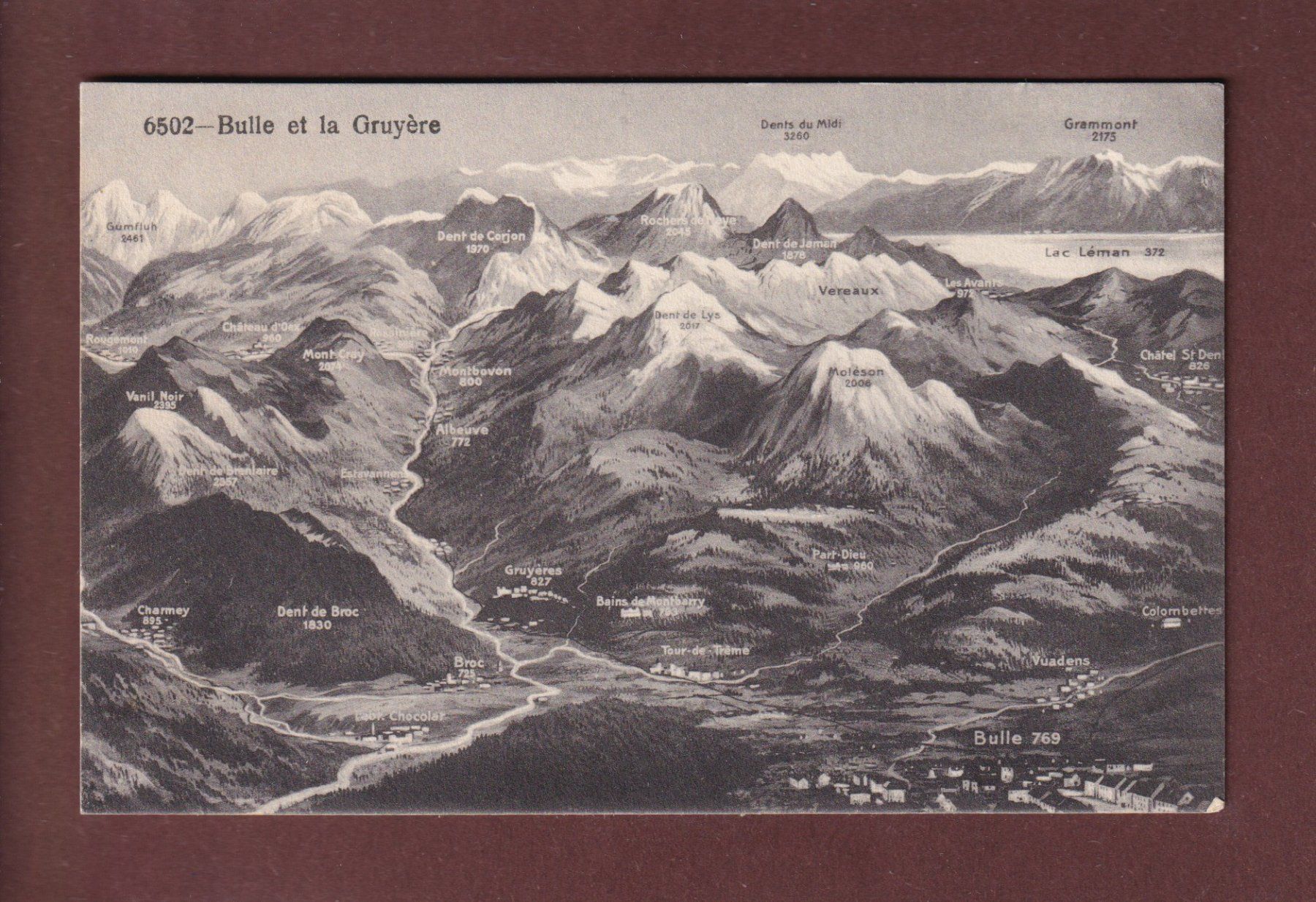 Cartoline postali: BULLE et la Gruyère – Usato da Pully venduto da nicecards