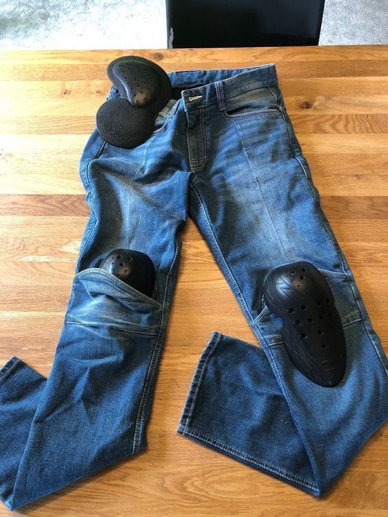 Texpeed Aramid Cargo Motorradhose – Herren Jeans Mit CE-Protektoren, Schwarz, Alle Größen