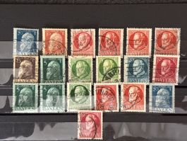 Timbres Bavière lot variés bon état