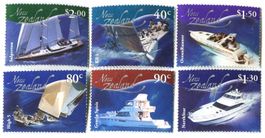 Briefmarken "Motorboote, Motoryachten". Neuseeland.