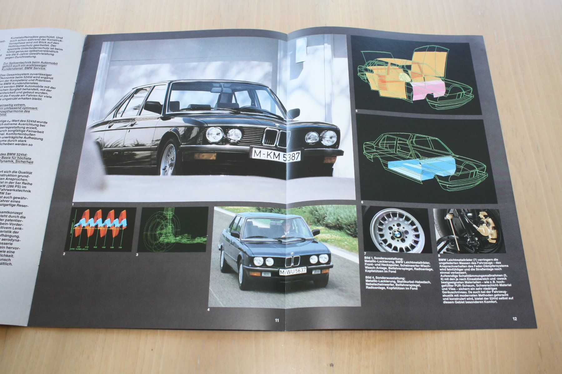 BMW Dokumente: BMW 524 td Prospekt 2/1985 – Gebraucht aus Wikon von erwin400 4