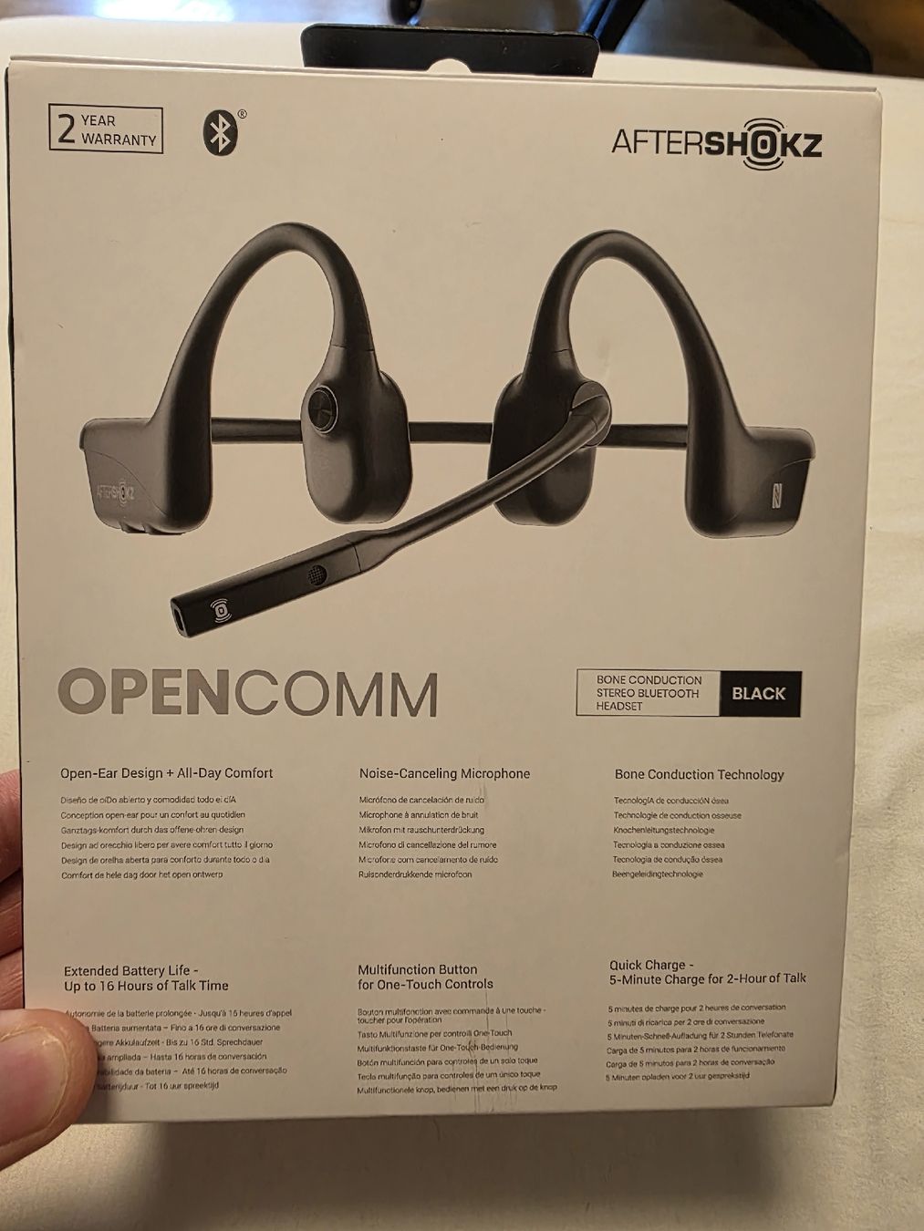 Shokz Kopfhörer: AfterShokz OpenComm Headset Bone Conduction Black Used – Defekt aus Lenzburg von Istvanl85 1