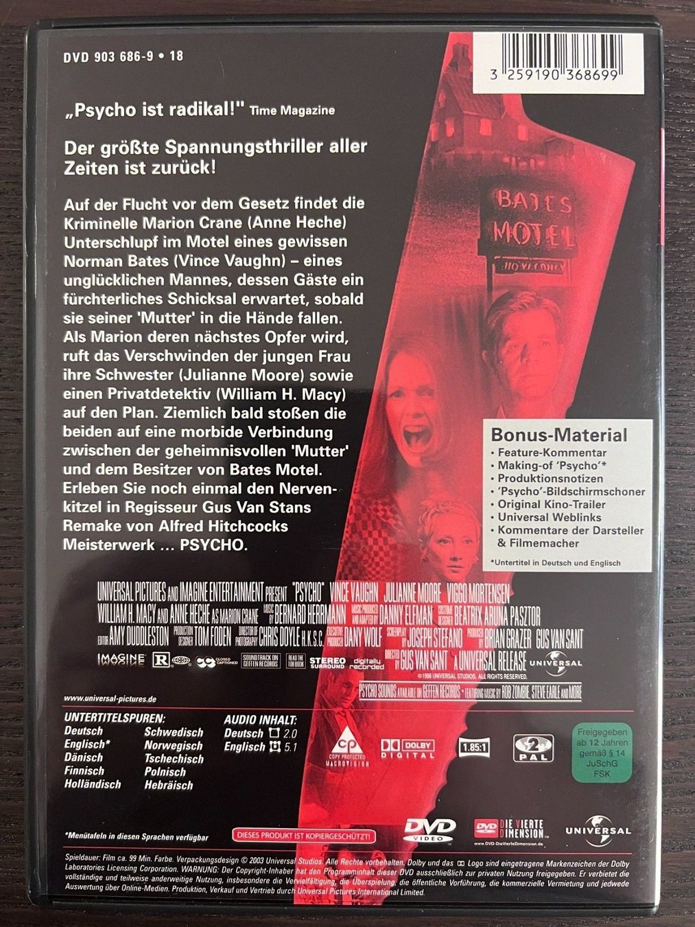 Alle DVDs: Psycho – Gebraucht aus Zürich von FilmFreunde 1