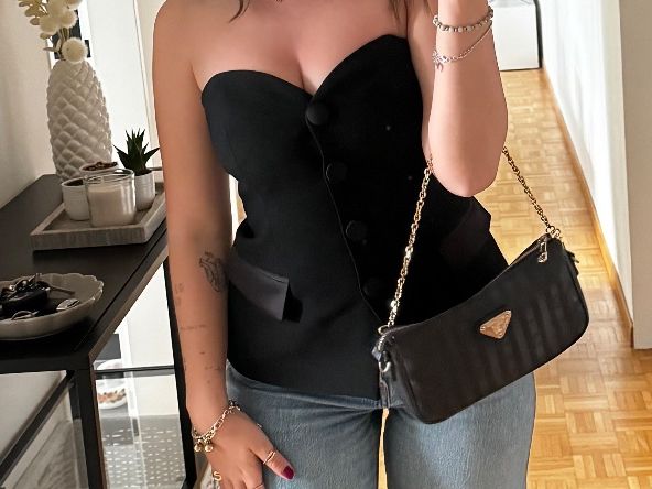 Zara Top: Zara Top, schwarz, Grösse XS – Usato da St. Gallen venduto da Jbjbhs