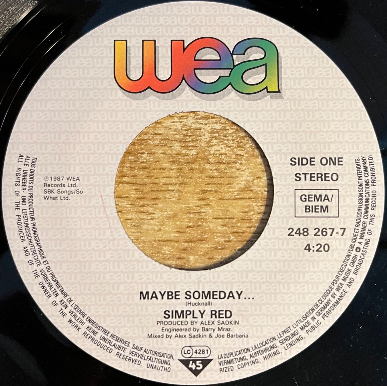 Schallplatten: SIMPLY RED - MAYBE SOMEDAY – Gebraucht aus Bussigny von vinyl-pas-cher 2