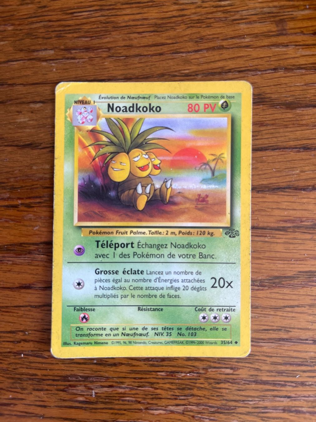 Pokémon Carte collezionabili: Carte Pokemon Noadkoko - Wizards Jungle - FR – Usato da Vernayaz venduto da Darkfrost