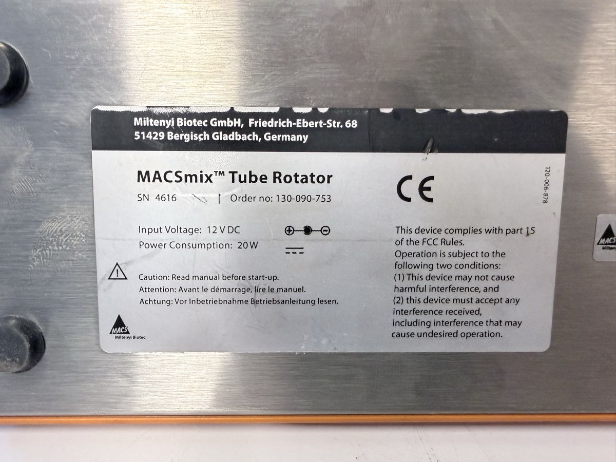 Toutes les machines: Miltenyi Biotec MACSmix Tube Rotator  – D'occasion à Schupfart par philippb06 4