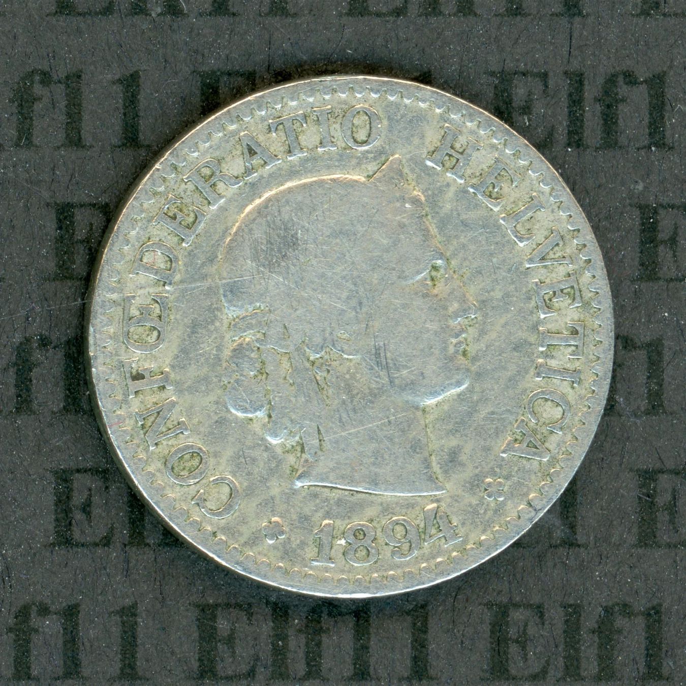 Tutti le monete: CHF___0.10 1894 s 10 Rappen – Usato da Widnau venduto da Elf11