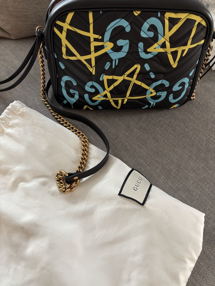 Gucci Borse da donna: Gucci GG Marmont Ghost Graffiti-Tasche – Nuovo (secondo la descrizione) da Tägerwilen venduto da Maxico2008 6