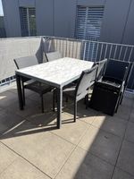 Balkon Tisch mit 6 Stühlen