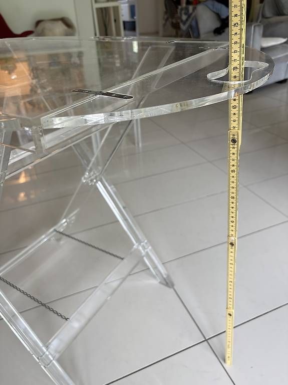 Tavoli: Klappbaren Plexiglastisch, 2-teilig – Usato da Hochfelden venduto da Carla73 4