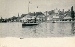 Nyon  - le départ du bateau