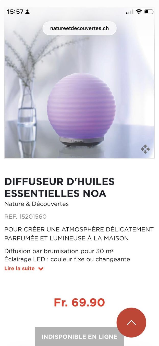 Duftöldiffusoren: Diffuser für ätherische Öle Noa – Gebraucht aus Zürich von bra_5qlq 3