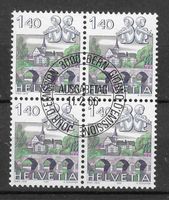 Timbres Suisse: 1982 Bloc de 4 N° 683 avec gomme