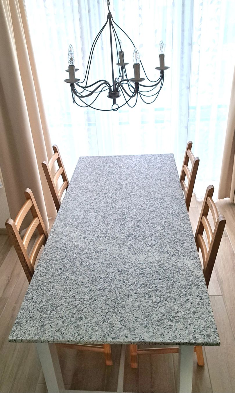 Tische: Stein - Tischplatte Granit "Sardo Bianco" 185 x 85 cm – Neu (gemäss Beschreibung) aus Niederhasli von Mhew 6