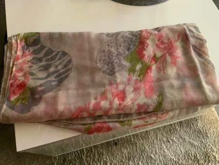 Herbstschal mit Blumenmuster - Top Zustand! 🌸 ...