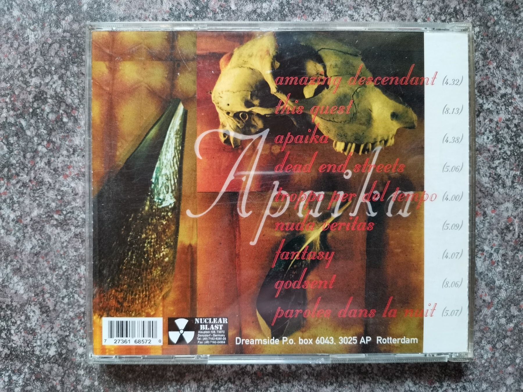 CDs: The Dreamside – Apaika – Gebraucht aus Biel / Bienne von Music74 3
