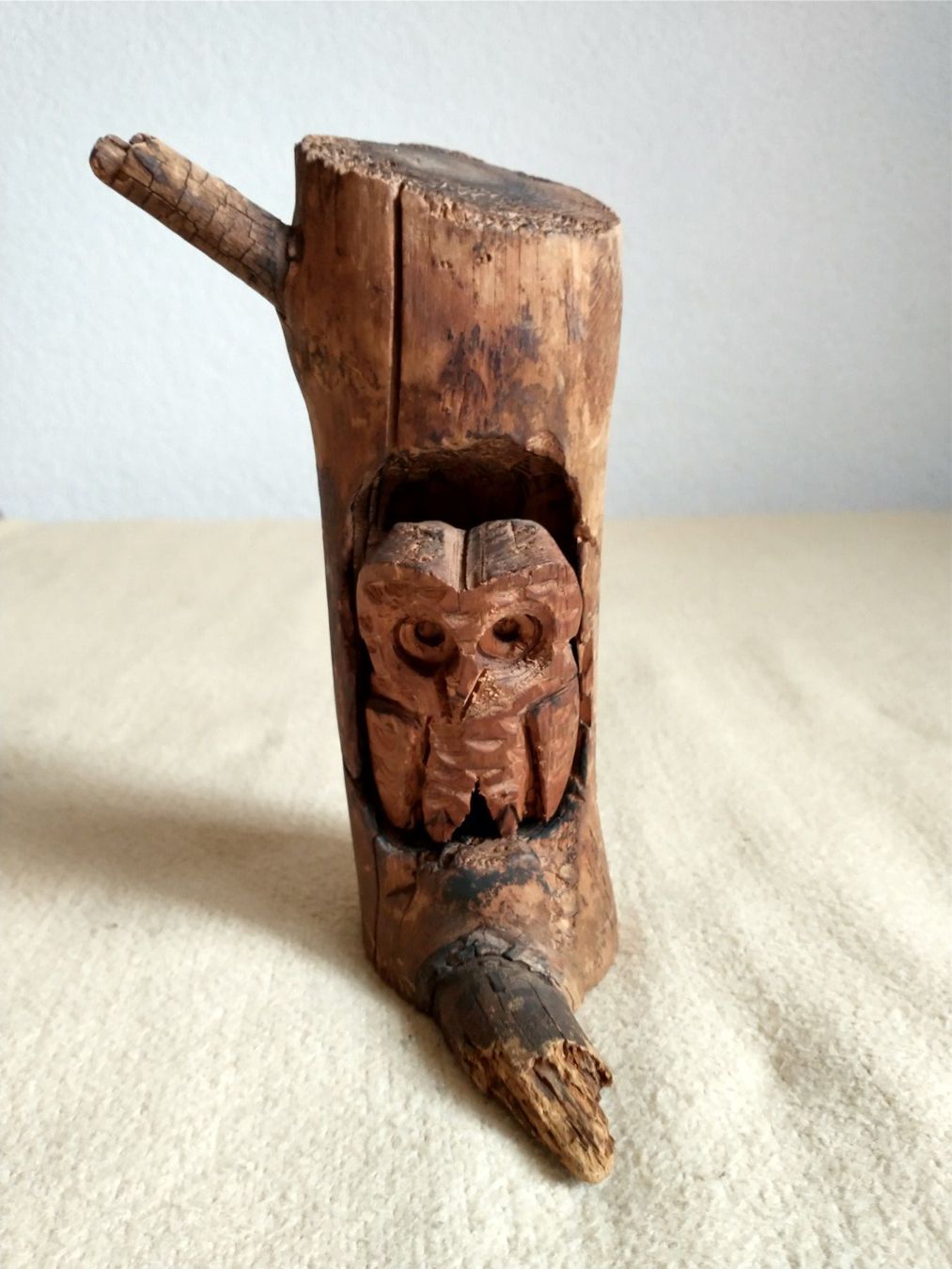Sculture & Statue: Geschnitzte Eule aus Holz, Handarbeit,  vintage Top! – Usato da Löhningen venduto da Chimae67 9