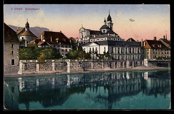 Ansichtskarten: Solothurn, Stadtansicht an der Aare mit  – Gebraucht aus Berlin von bartko-reher