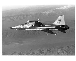 Pressefoto F-5E Tiger II Prototyp USAF auf Kodak Fotopapier