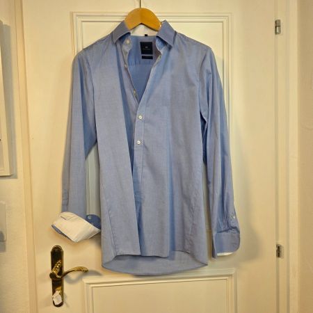 Christian Berg Slim Fit Hemd Hellblau Gr. 40