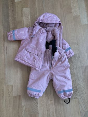 Wunderschöner Skianzug altrosa Gr. 68 NEU