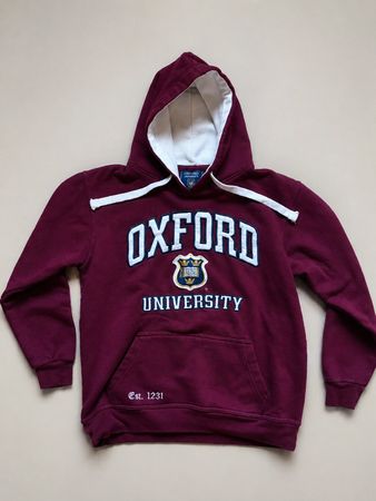 Sweat-shirt Oxford University bordeaux-rouge, Taille M