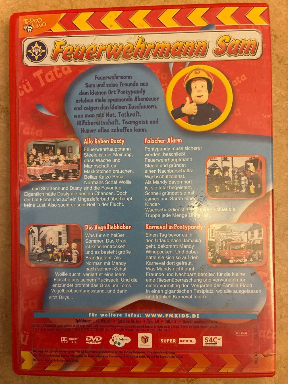 Tutti i DVDs: DVD- Feuerwehrmann Sam - Unser Held von nebenan – Usato da Guntershausen venduto da Gloominati 1