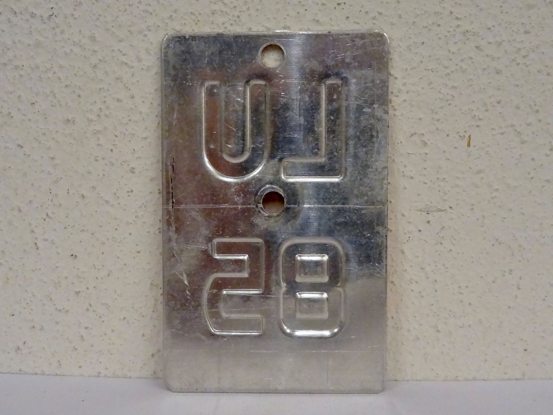 Insegne: LU 85 VELONUMMER - FAHRRADSCHILD – Usato da Kerzers venduto da zimmergruen 1