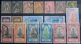 Französisch Indien ex. Kat. 1-93 */gest. 1892/1929