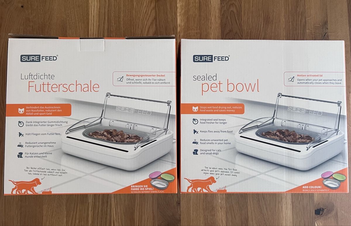Sure Petcare Mangimi: 2x SURE FEED Sealed Pet Bowl – Usato da Au ZH venduto da Zorralina42