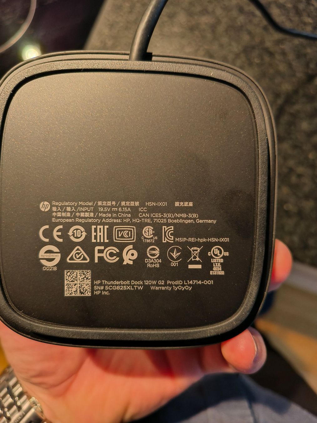 Docking station: HP Thunderbolt Dockingstation – 120W – D'occasion à Schüpfheim par oldyrk 2
