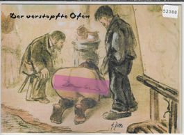 Humor - Heinrich Zille - Der verstopfte Ofen