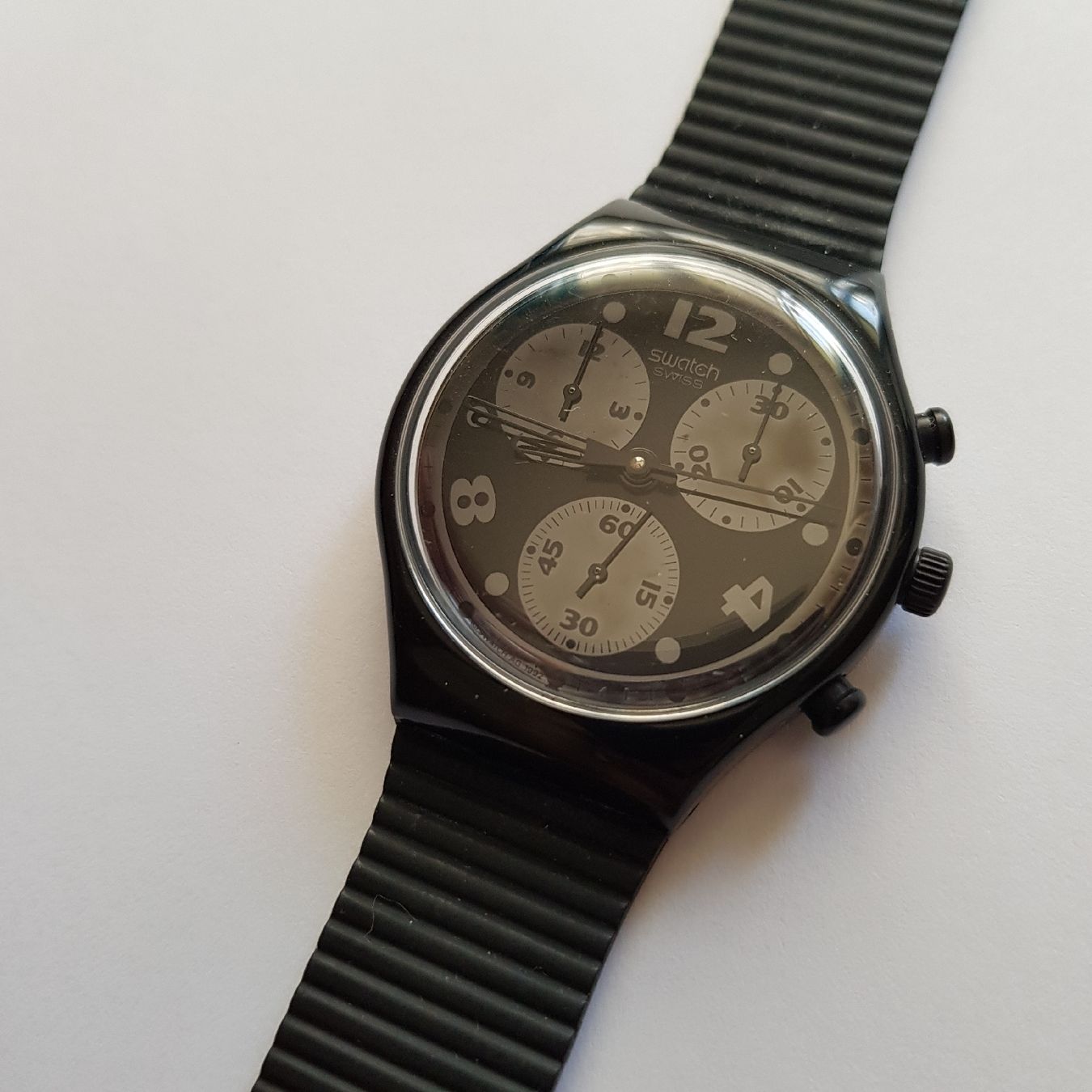 Swatch Chrono - Black Diver - SCB110 - Rarität! (Neu (gemäss ...