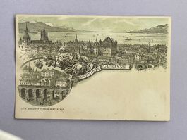 Souvenir de Lausanne - Lithographie