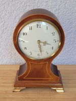 80er Jahre Kaminuhr "Comitti of London" Mahagoni Quarz