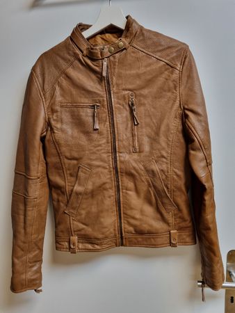 Lederjacke Braun Bikerjacke Chyston Vintage Collection Gr S