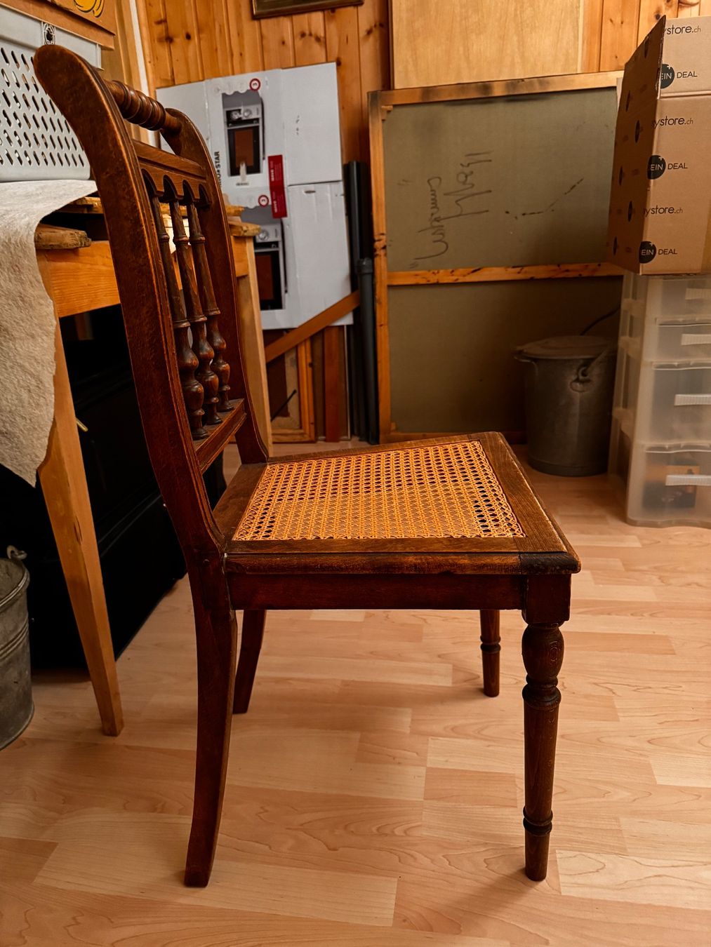 Sedie: Chaise ancienne bois cannage bon état – Usato da Develier venduto da cabmic 1