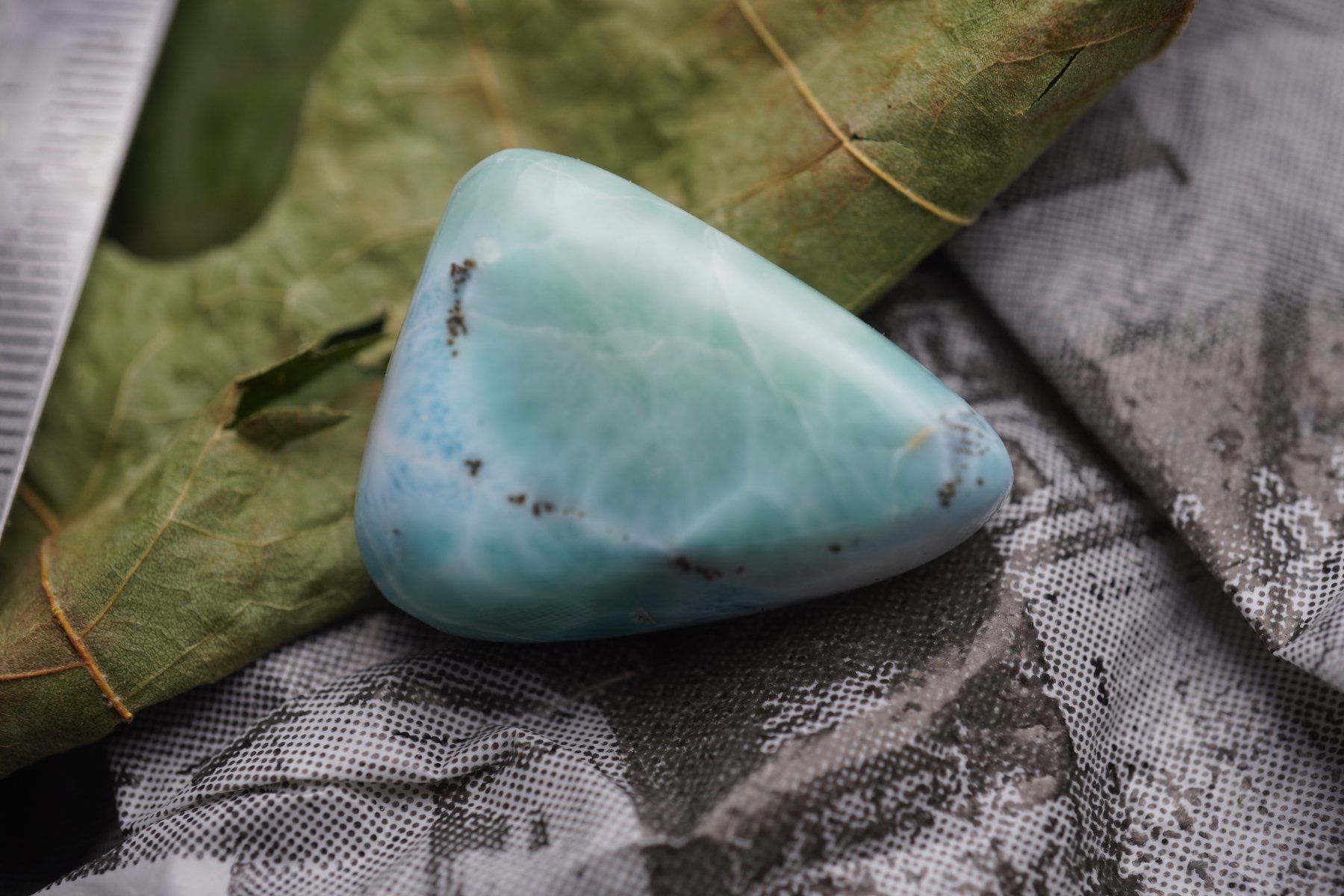 Pietre preziose: Grosser Larimar mit schönem Muster – Nuovo (secondo la descrizione) da Eschenbach SG venduto da topstone 1