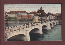 BASEL - Mittlere Rheinbrücke - 1906