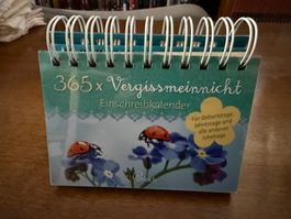 Einschreibkalender 365x Vergissmeinnicht Pattloch