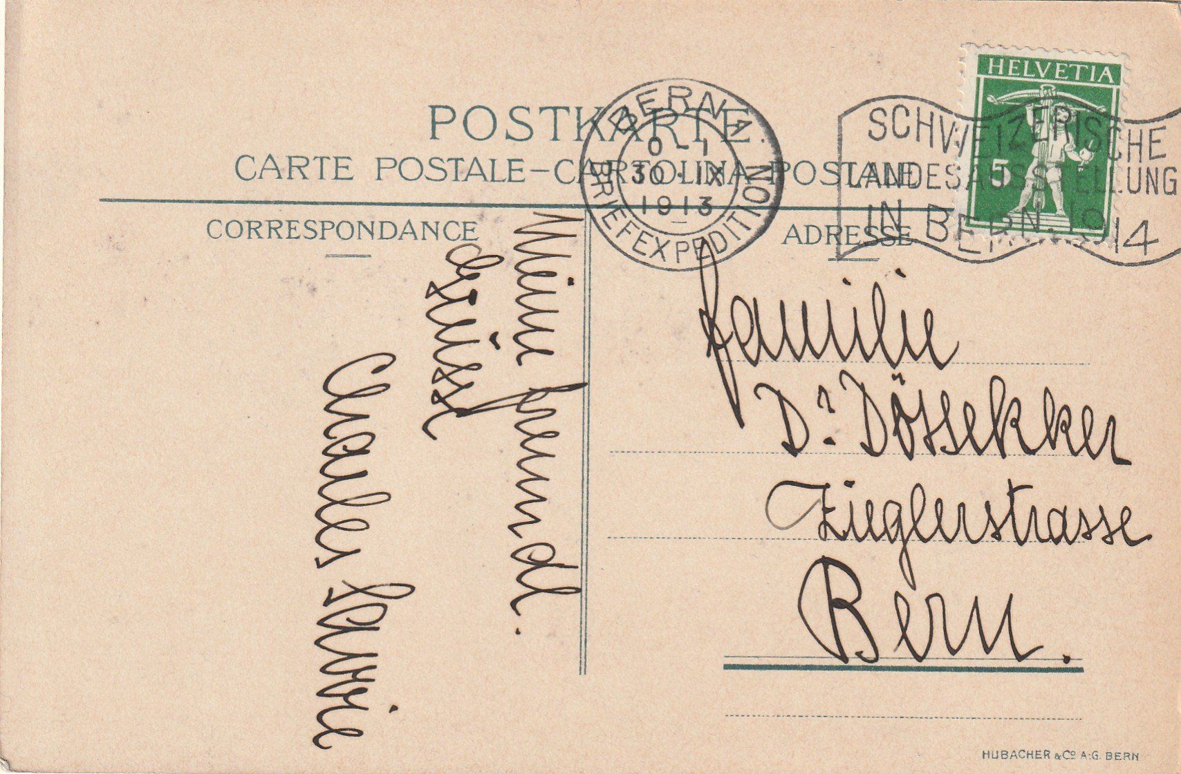 Cartoline postali: Studentenkarte Mulus der Real O.K. 1913 – Usato da Rorschacherberg venduto da fratovi2 1