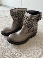 Stivaletti ASH Thunder metallizzati taglia 38 con borchie
