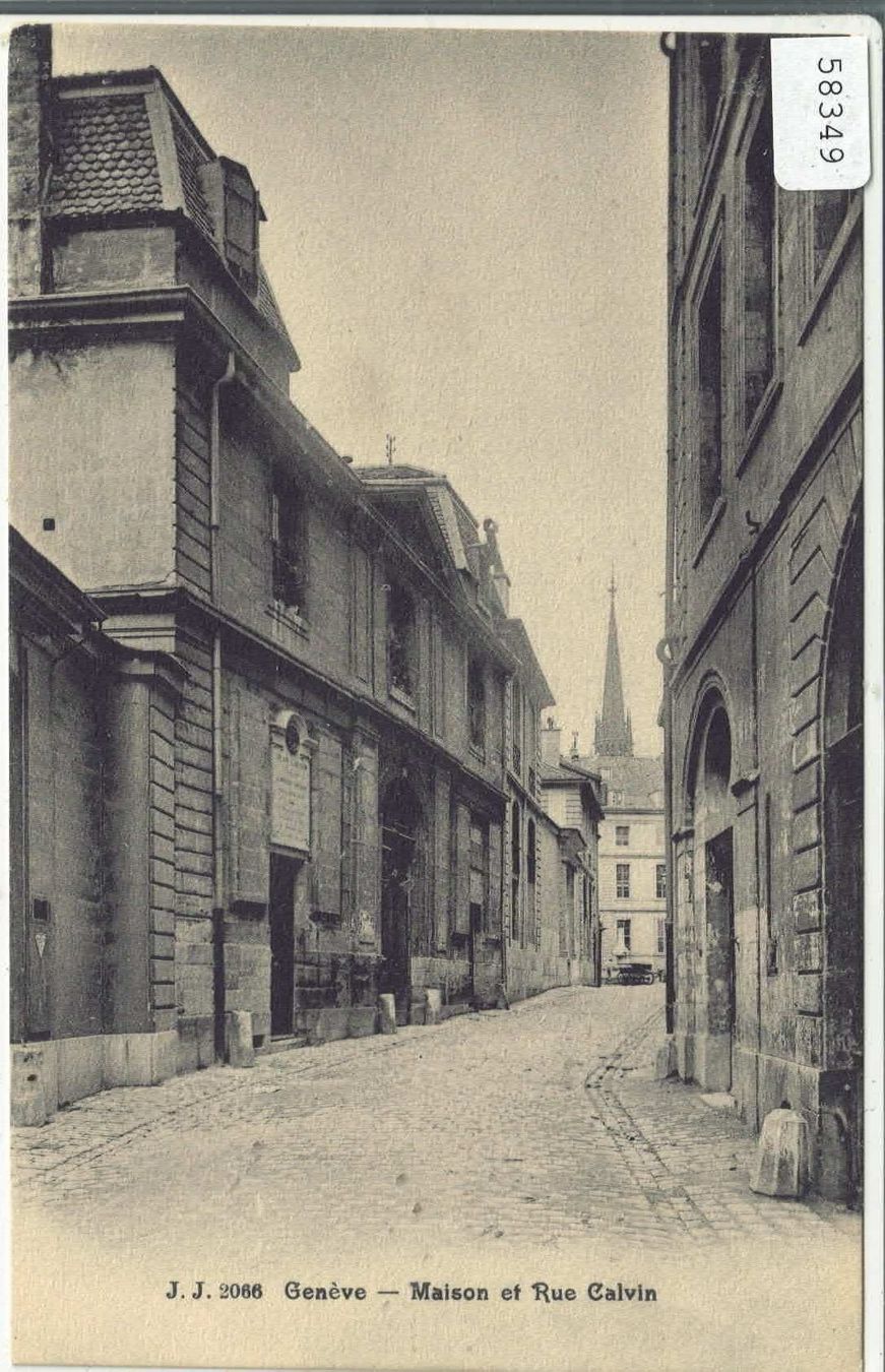 Cartoline postali: Geneve - Maison et Rue Calvin – Usato da Ettingen venduto da Kartenplanet