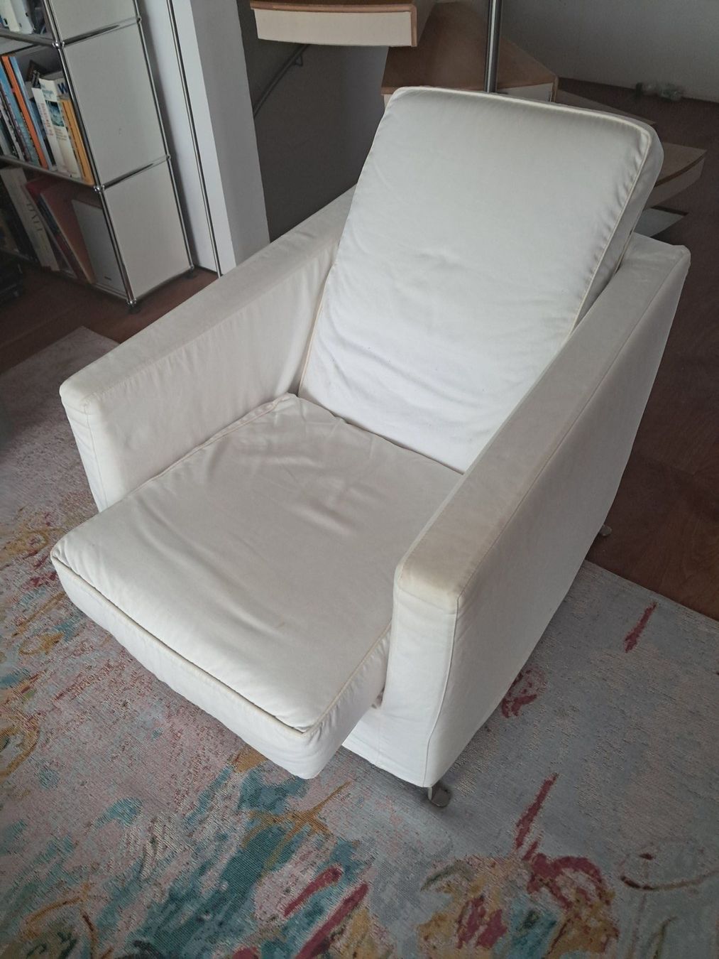 Flexform Poltrone: Zwei Fauteuils "Flexform", weiss, Bezug abnehmbar, wie neu – Usato da Fällanden venduto da Exito1953 6