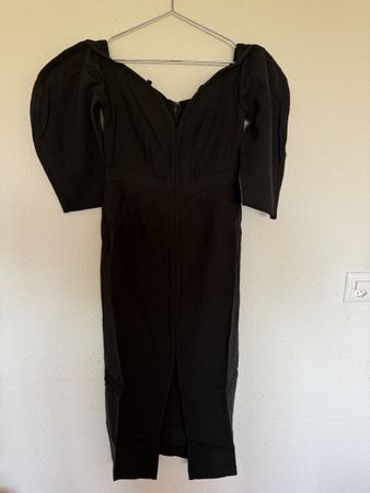Mara Hofmann off the shoulder linen blend midi dress