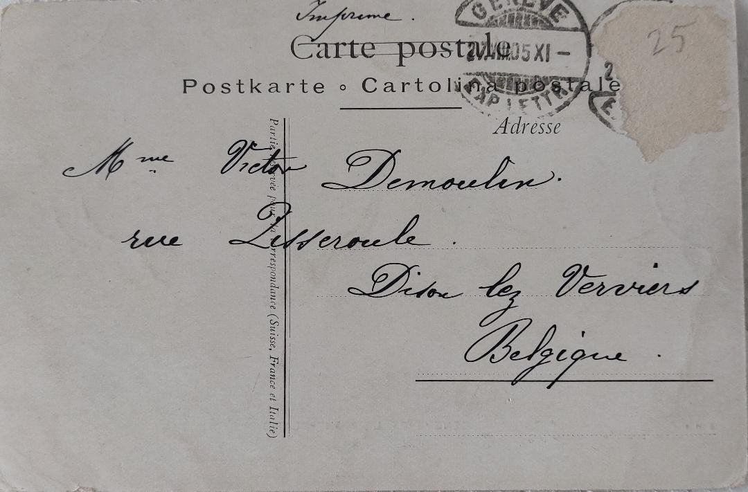 Ansichtskarten: GENÈVE - 1905 – Gebraucht aus Delémont von Domdom1 1