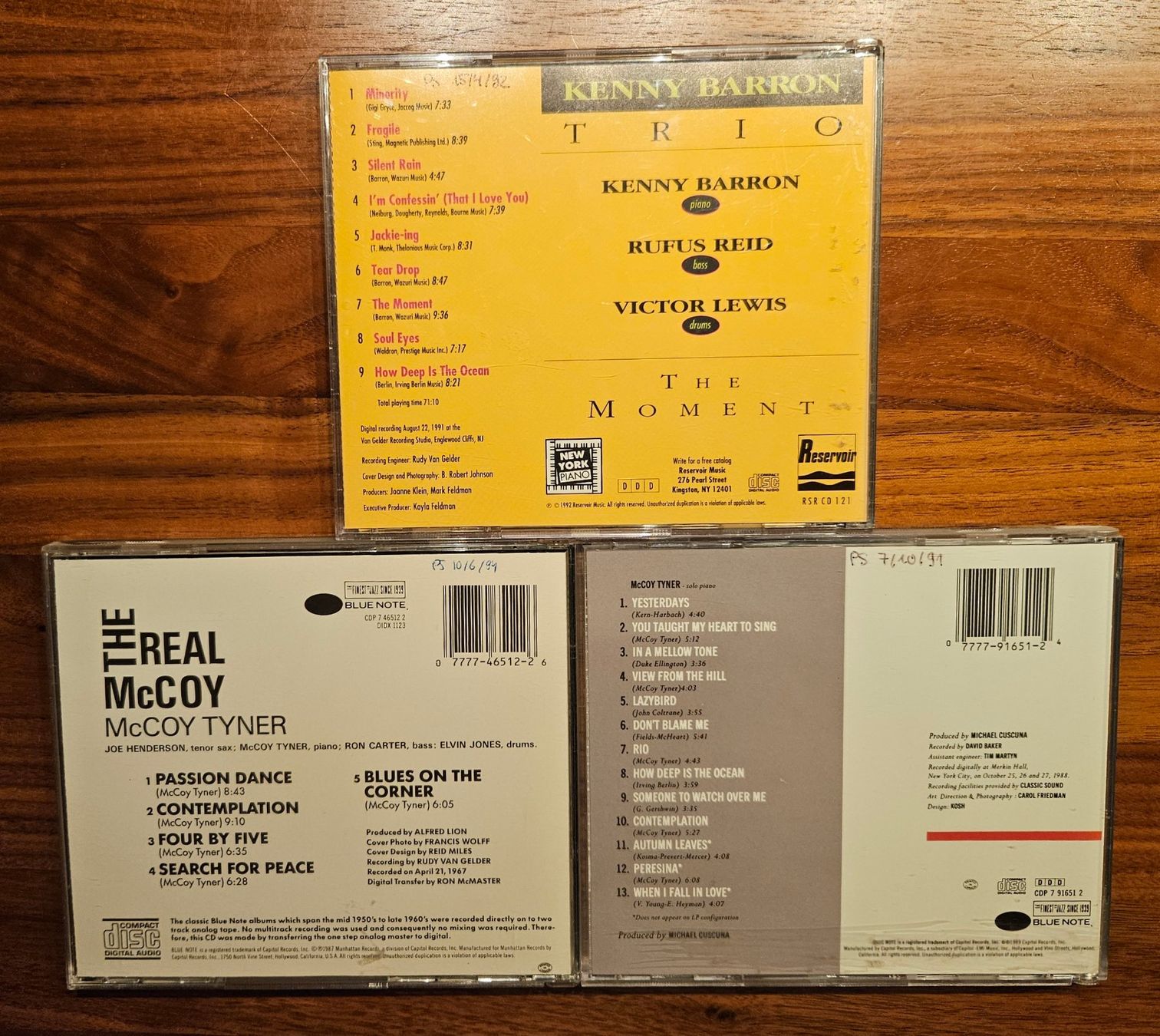 CDs: 3 Jazz CDs: Mc Coy Tyner, Kenny Barron – Gebraucht aus Zürich von phillyboy2007 1